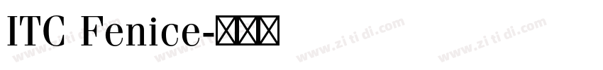 ITC Fenice字体转换